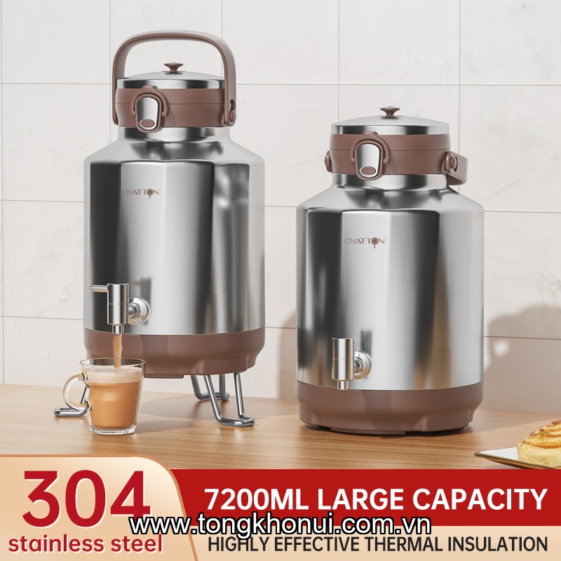 BÌNH BẢO ÔN OYATTON GRAND MASTER O409 7200ML – 6 LỚP CHÂN KHÔNG, VÒI RÓT, KHÓA KÉP! ảnh 10